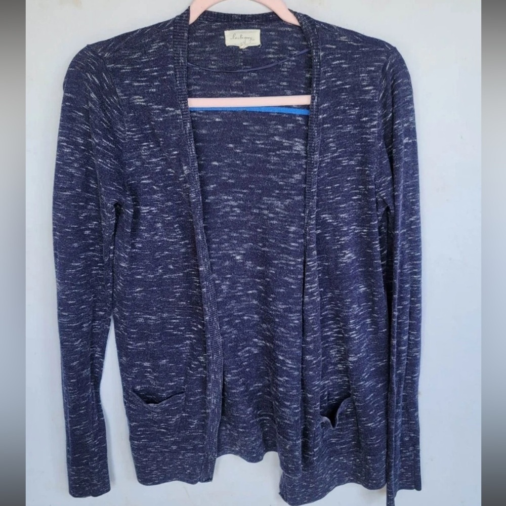 Lou & Grey Midnight Speckled Knit Cardigan